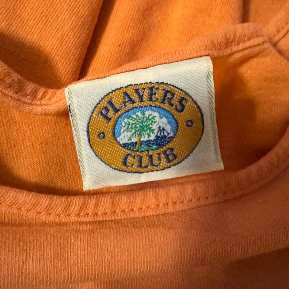 Vintage 1990s Player's Club Orange Women's Shirts | 100% Cotton | Women’s M - Picture 5 of 6